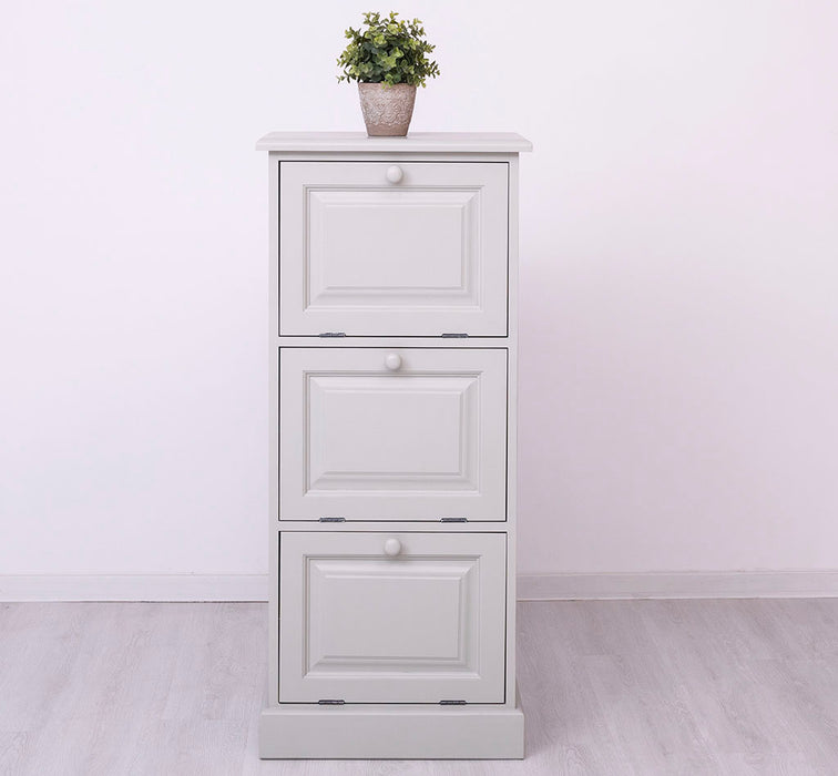 Kommode aus Massivholz mit Kippfächern - Aktenschrank - Büroschrank