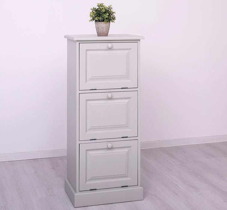 Kommode aus Massivholz mit Kippfächern - Aktenschrank - Büroschrank