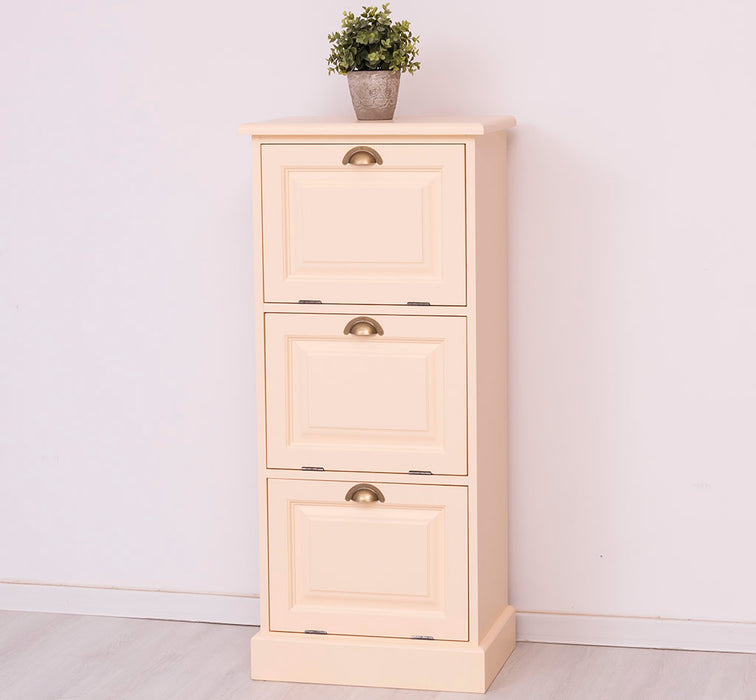 Kommode aus Massivholz mit Kippfächern - Aktenschrank - Büroschrank