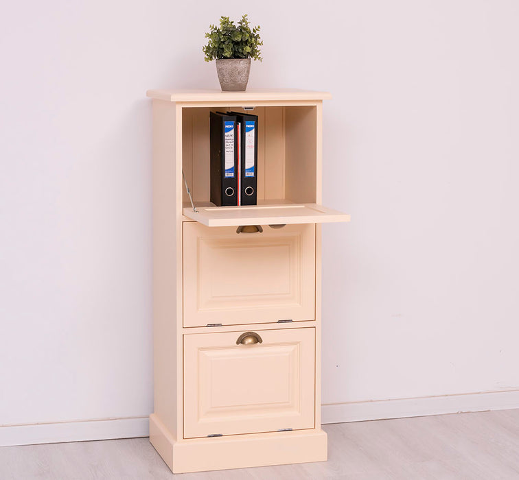 Kommode aus Massivholz mit Kippfächern - Aktenschrank - Büroschrank