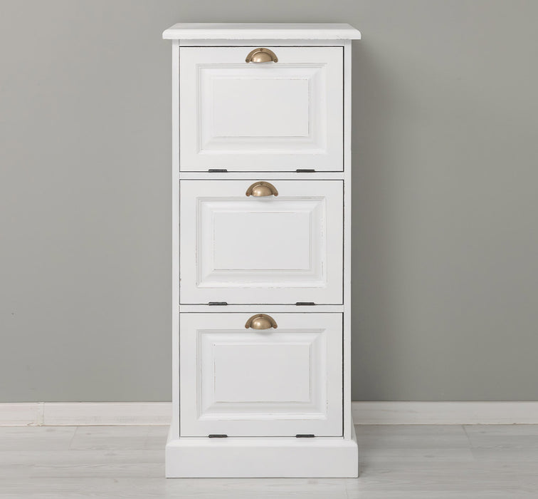 Kommode aus Massivholz mit Kippfächern - Aktenschrank - Büroschrank