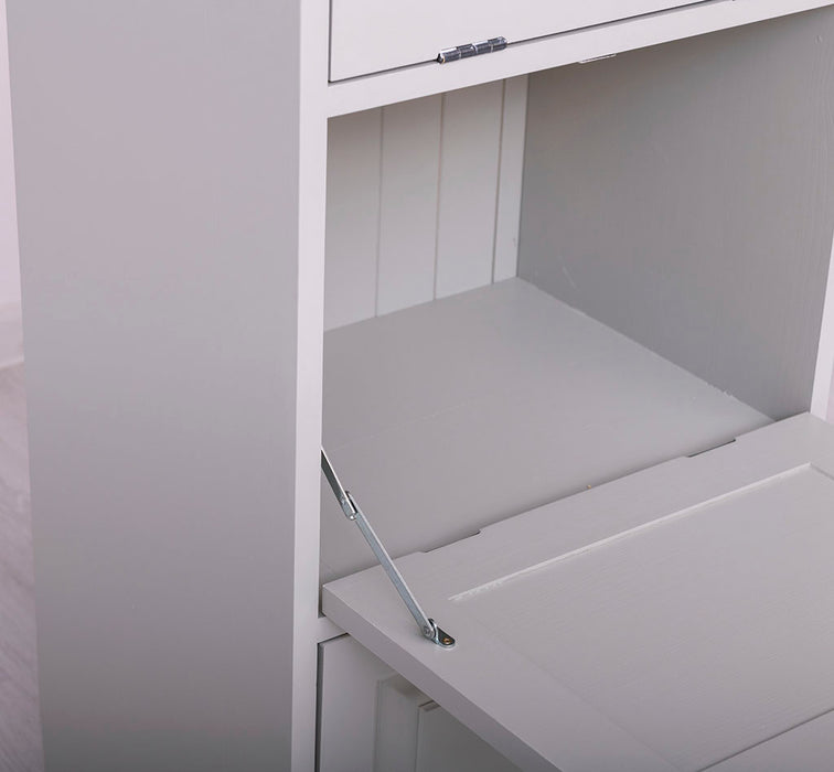 Kommode aus Massivholz mit Kippfächern - Aktenschrank - Büroschrank