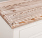 Kommode mit Lamellentüren | Sideboard aus Massivholz - Gebürstet - Altweiß