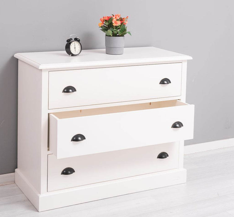 Kommode aus Massivholz mit 3 Schubladen | Sideboard in verschiedenen Farben - Gewachst 2