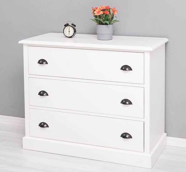 Kommode aus Massivholz mit 3 Schubladen | Sideboard in verschiedenen Farben - Gewachst 2
