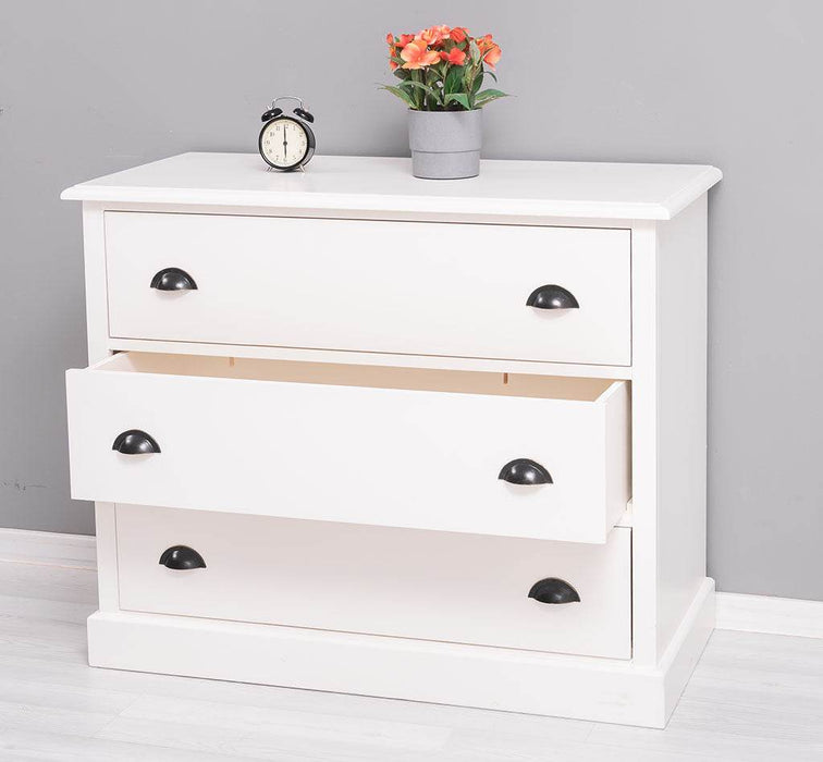 Kommode aus Massivholz mit 3 Schubladen | Sideboard in verschiedenen Farben - Gewachst 2