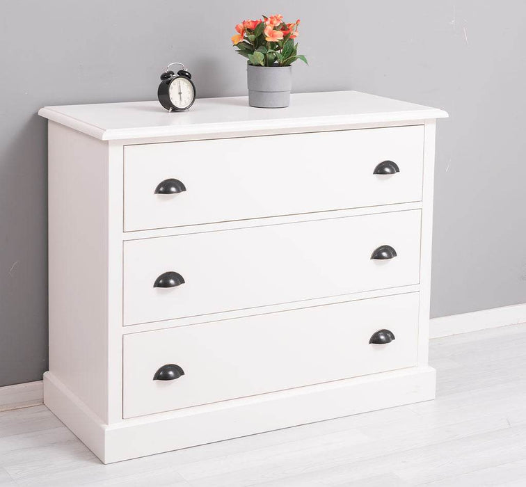 Kommode aus Massivholz mit 3 Schubladen | Sideboard in verschiedenen Farben - Gewachst 2