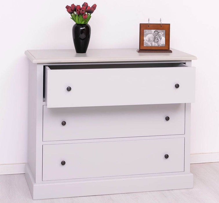 Kommode aus Massivholz mit 3 Schubladen | Sideboard in verschiedenen Farben - Gewachst 2