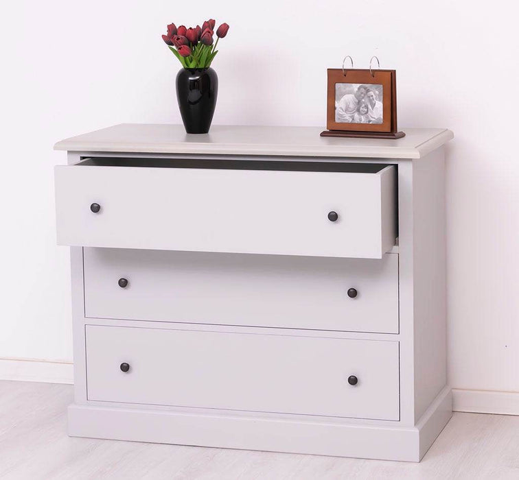 Kommode aus Massivholz mit 3 Schubladen | Sideboard in verschiedenen Farben - Gewachst 2
