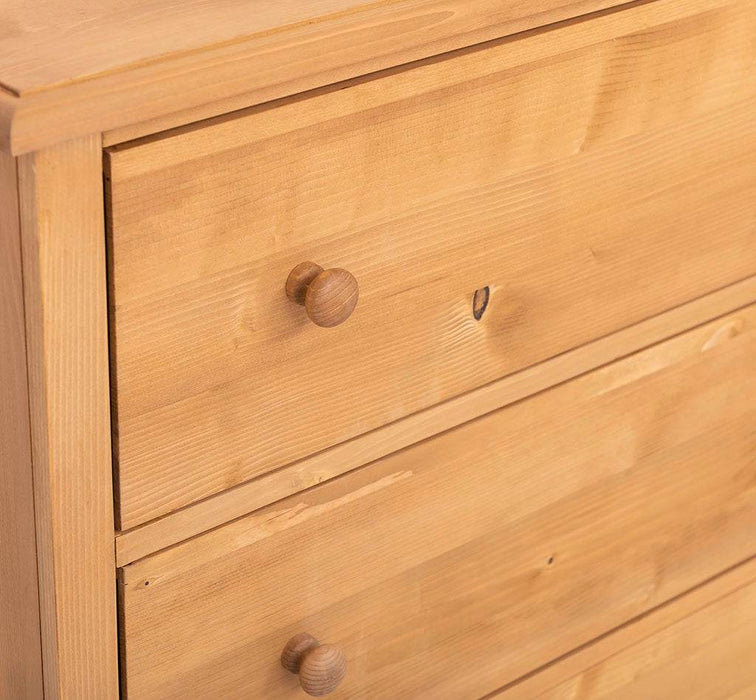 Kommode aus Massivholz mit 3 Schubladen | Sideboard in verschiedenen Farben - Gewachst 2
