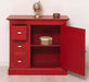 Kommodenschrank aus Massivholz - in verschiedenen Farben - Vintage - Rot