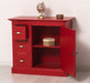 Kommodenschrank aus Massivholz - in verschiedenen Farben - Vintage - Rot