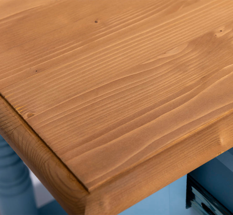 Konsolentisch aus Massivholz | Wandtisch mit 3 Schubladen