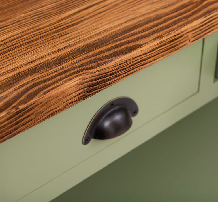 Konsolentisch aus Massivholz mit drei Schubladen