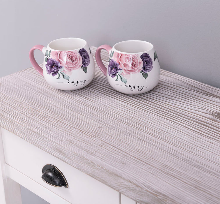 Konsolentisch aus Massivholz mit drei Schubladen