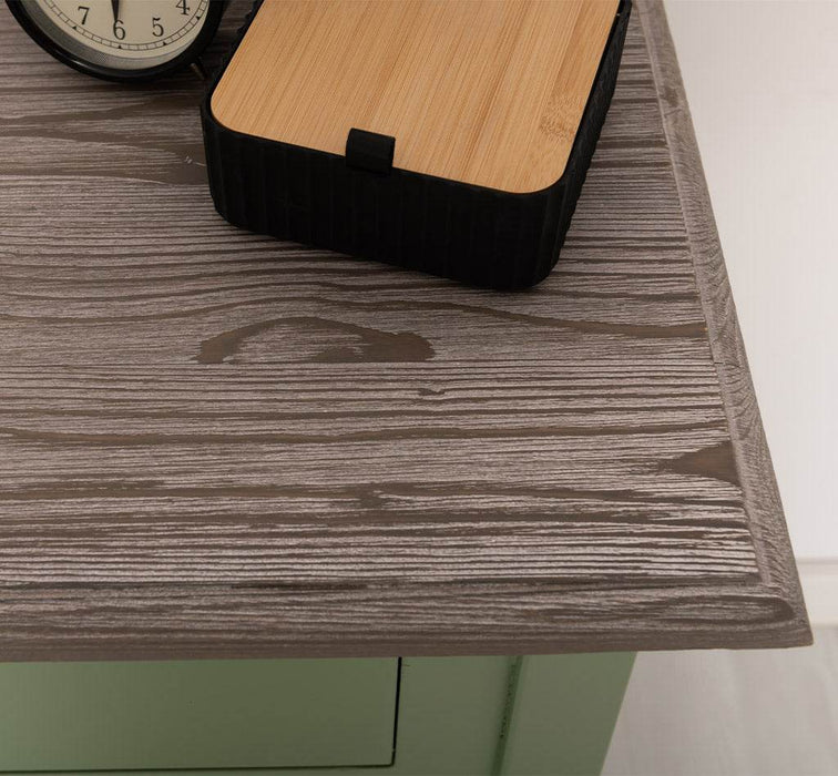 Konsolentisch aus Massivholz mit gedrehten Beinen -