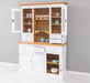 Küchen- und Buffetschrank aus Massivholz im Landhausstil -