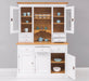 Küchen- und Buffetschrank aus Massivholz im Landhausstil -
