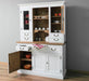Küchen- und Buffetschrank aus Massivholz im Landhausstil -
