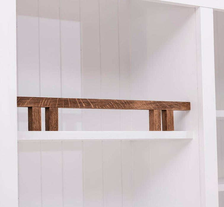 Küchen- und Buffetschrank aus massiver Eiche | Geschirrschrank mit 7 Schubladen und 5 Türen -