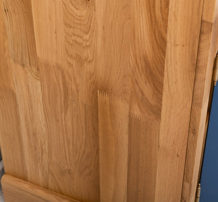 Küchen- und Buffetschrank aus massiver Eiche | Geschirrschrank mit 7 Schubladen und 5 Türen
