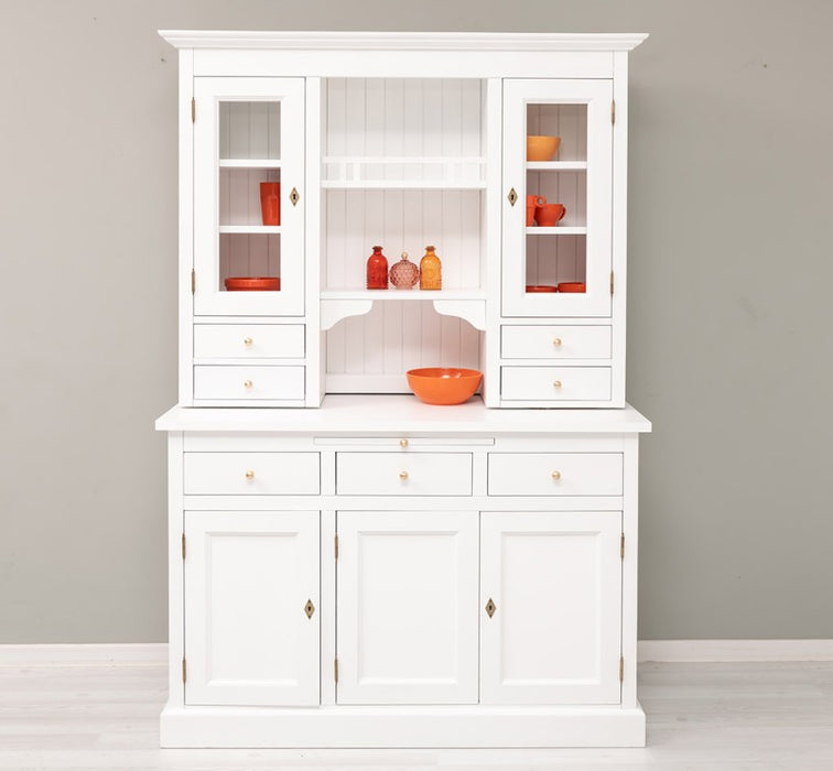 Küchen- und Buffetschrank aus massiver Eiche im Landhausstil in vielen Farben