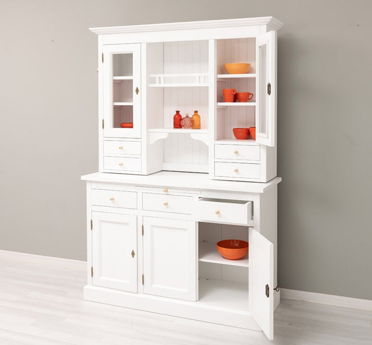Küchen- und Buffetschrank aus massiver Eiche im Landhausstil in vielen Farben