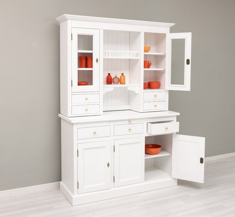 Küchen- und Buffetschrank aus massiver Eiche im Landhausstil in vielen Farben