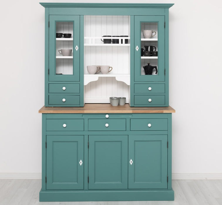 Küchen- und Buffetschrank aus massiver Eiche im Landhausstil in vielen Farben