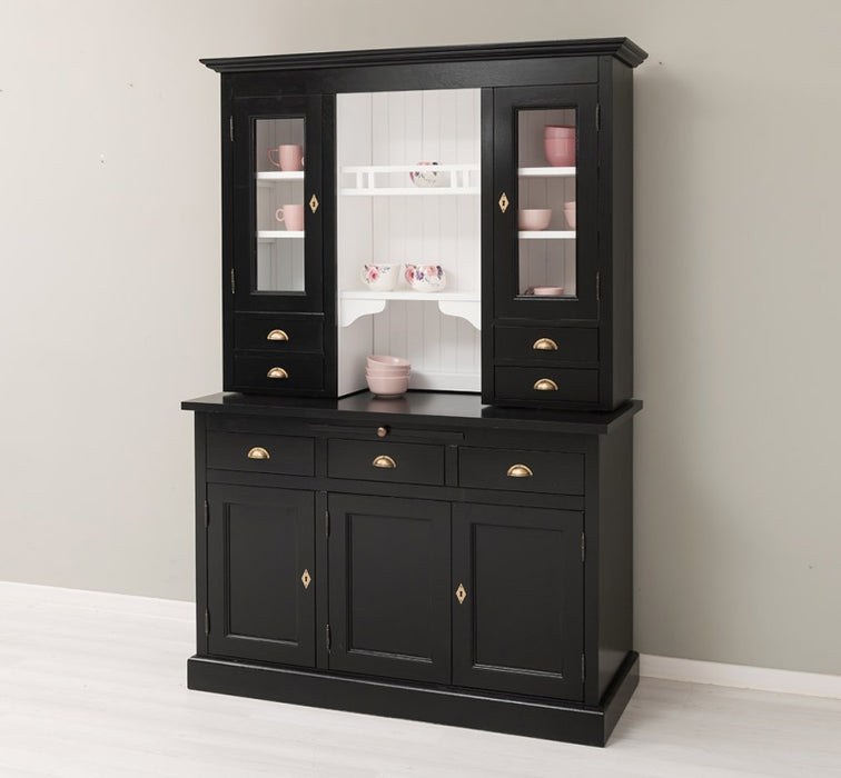 Küchen- und Buffetschrank aus massiver Eiche im Landhausstil in vielen Farben