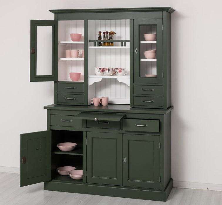 Küchen- und Buffetschrank aus massiver Eiche im Landhausstil in vielen Farben