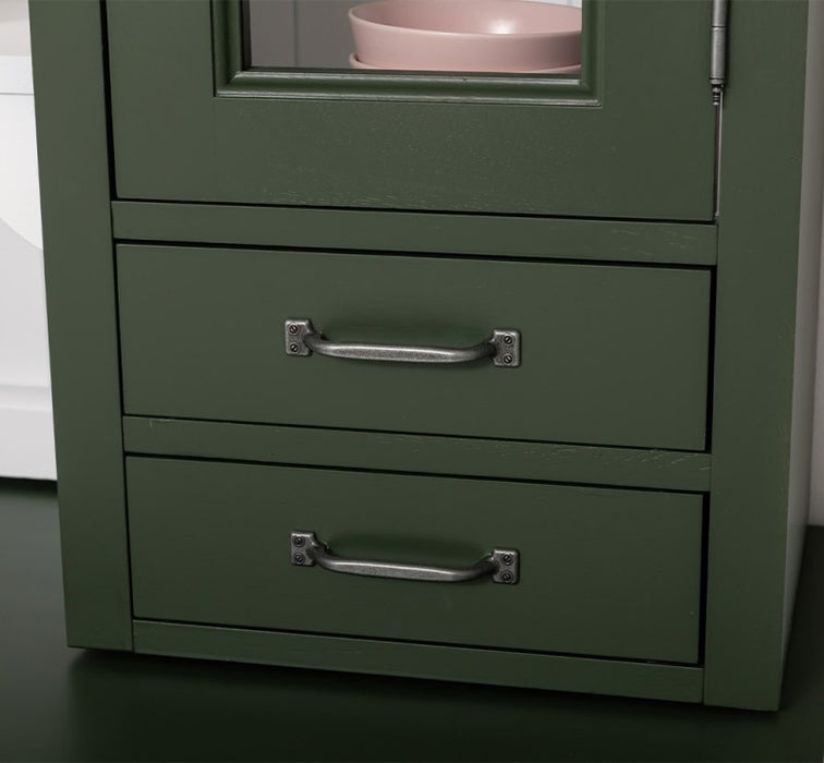 Küchen- und Buffetschrank aus massiver Eiche im Landhausstil in vielen Farben
