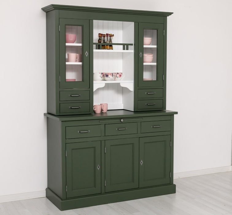 Küchen- und Buffetschrank aus massiver Eiche im Landhausstil in vielen Farben