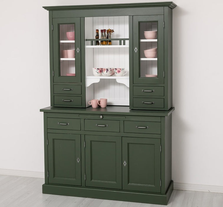 Küchen- und Buffetschrank aus massiver Eiche im Landhausstil in vielen Farben