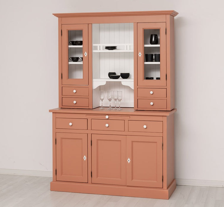Küchen- und Buffetschrank aus massiver Eiche im Landhausstil in vielen Farben