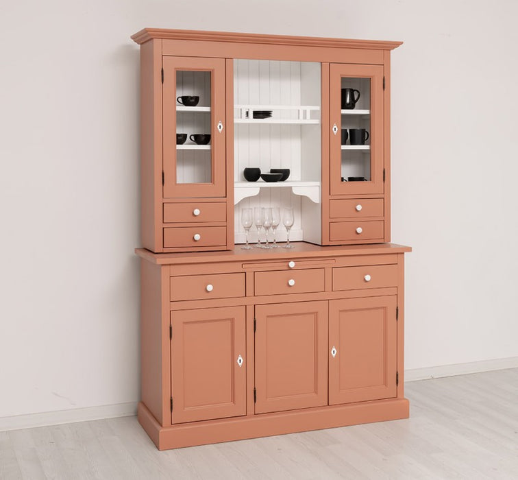Küchen- und Buffetschrank aus massiver Eiche im Landhausstil in vielen Farben