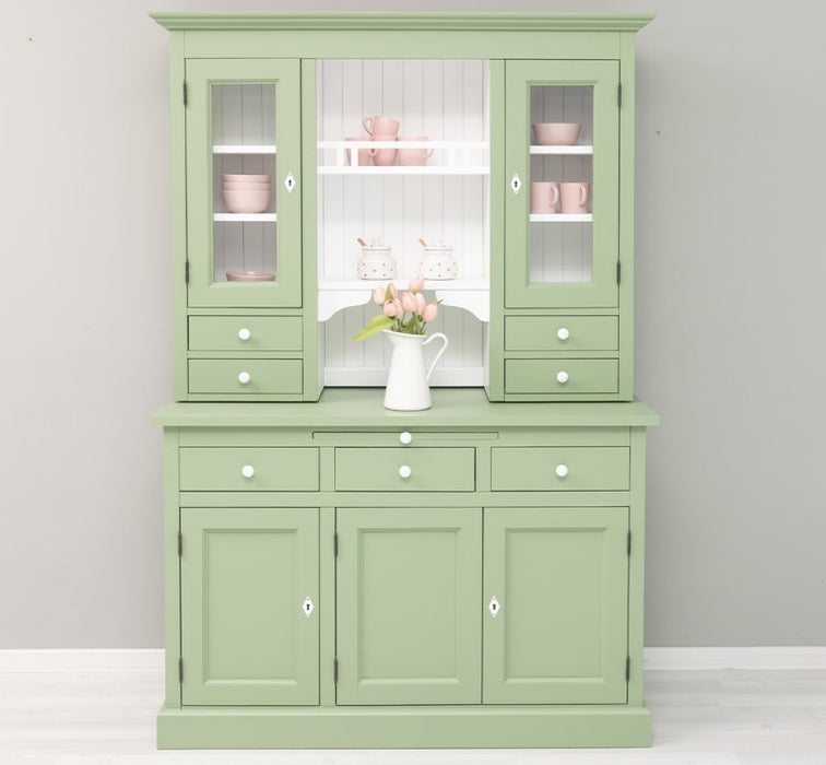 Küchen- und Buffetschrank aus massiver Eiche im Landhausstil in vielen Farben