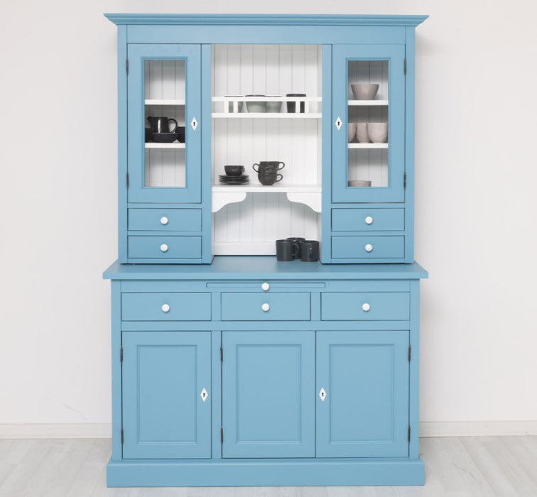Küchen- und Buffetschrank aus massiver Eiche im Landhausstil in vielen Farben