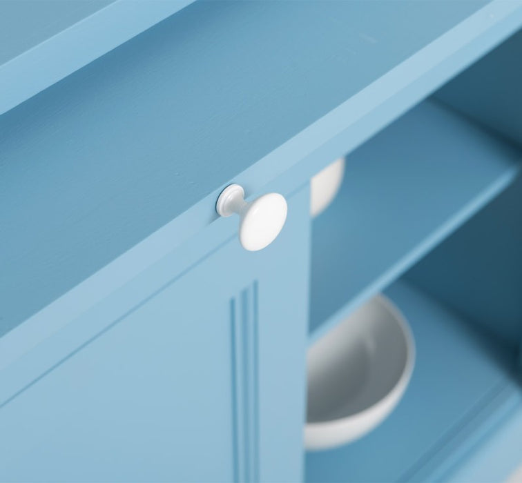 Küchen- und Buffetschrank aus massiver Eiche im Landhausstil in vielen Farben