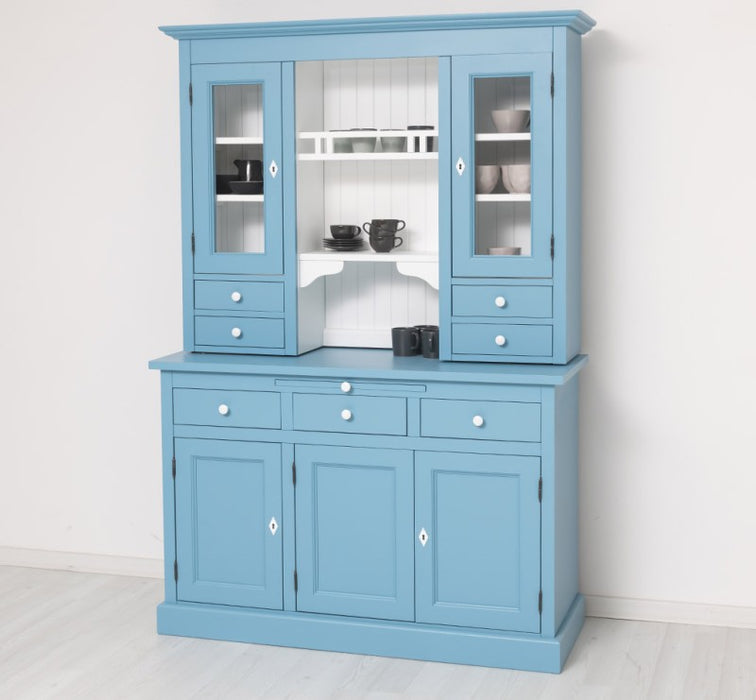 Küchen- und Buffetschrank aus massiver Eiche im Landhausstil in vielen Farben