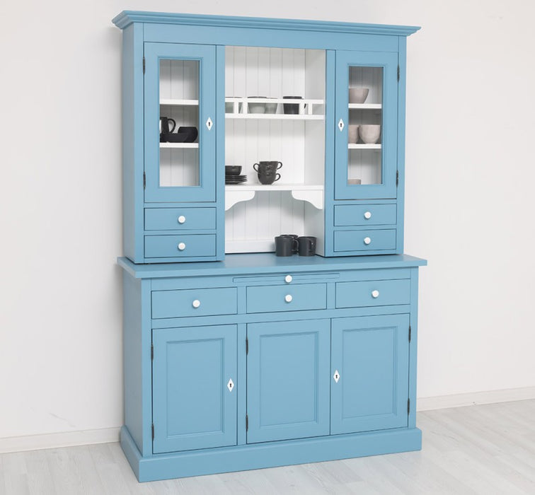 Küchen- und Buffetschrank aus massiver Eiche im Landhausstil in vielen Farben
