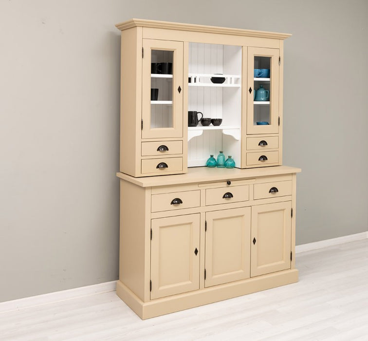 Küchen- und Buffetschrank aus massiver Eiche im Landhausstil in vielen Farben