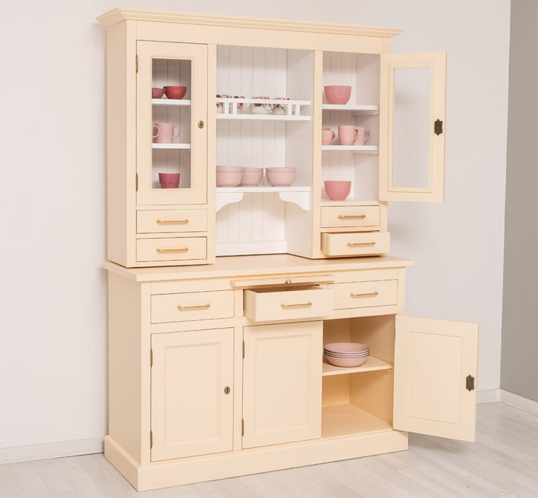 Küchen- und Buffetschrank aus massiver Eiche im Landhausstil in vielen Farben