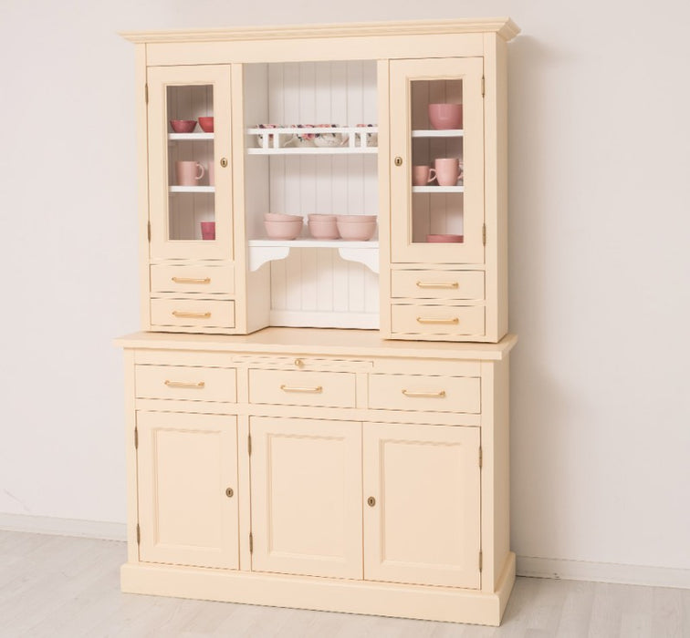 Küchen- und Buffetschrank aus massiver Eiche im Landhausstil in vielen Farben