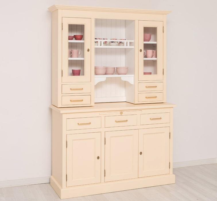 Küchen- und Buffetschrank aus massiver Eiche im Landhausstil in vielen Farben