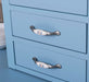 Küchen- und Buffetschrank aus Massivholz im Landhausstil - Gebürstet | Blau