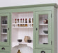 Küchen- und Buffetschrank aus Massivholz im Landhausstil - Gebürstet | Blau