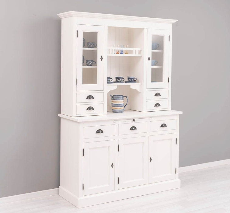 Küchen- und Buffetschrank aus Massivholz im Landhausstil -