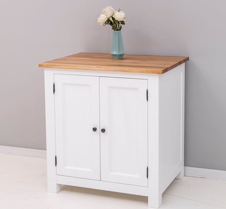 Küchenmodul aus Massivholz - Schrank mit zwei Türen