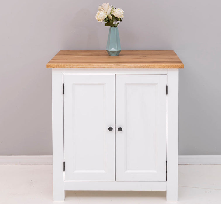 Küchenmodul aus Massivholz - Schrank mit zwei Türen